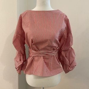 Balloon sleeve blouse
